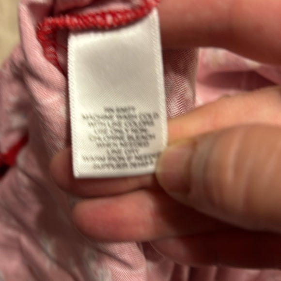 Liz Claiborne red flowered box square neck shirt size xxl worn once - Picture 7 of 7